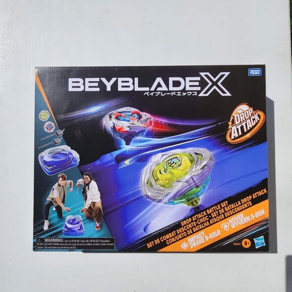 NEW Beyblade X Drop Attack Battle Set with Beystadium Arena 2 Takara Tomy Tops & - Picture 9 of 10